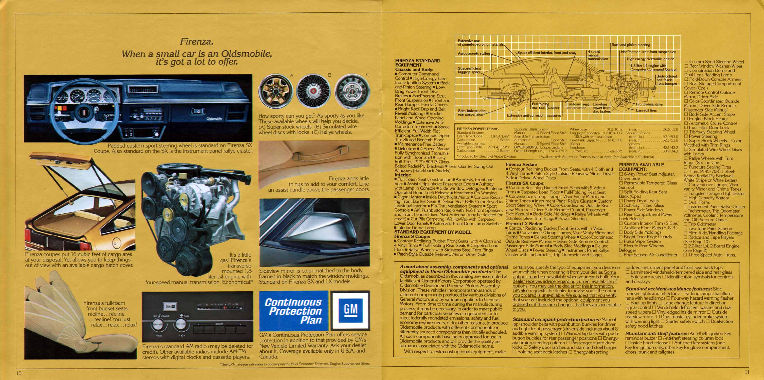 1982 Oldsmobile Firenza Brochure Page 3